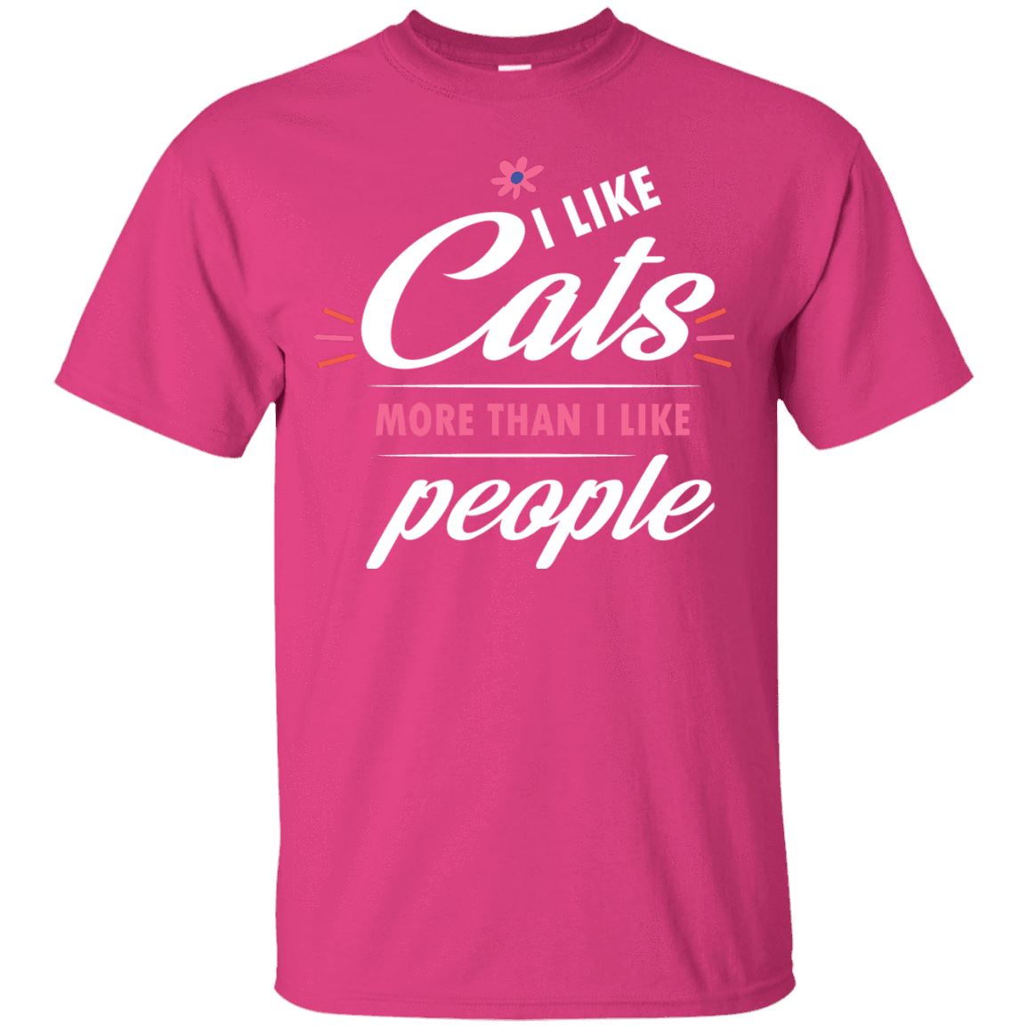Cat Shirt - I Like Cats More Than People