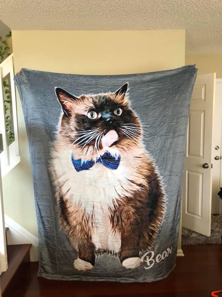 #1 Custom Cat Blanket - Perfect Gift For Cat Lovers