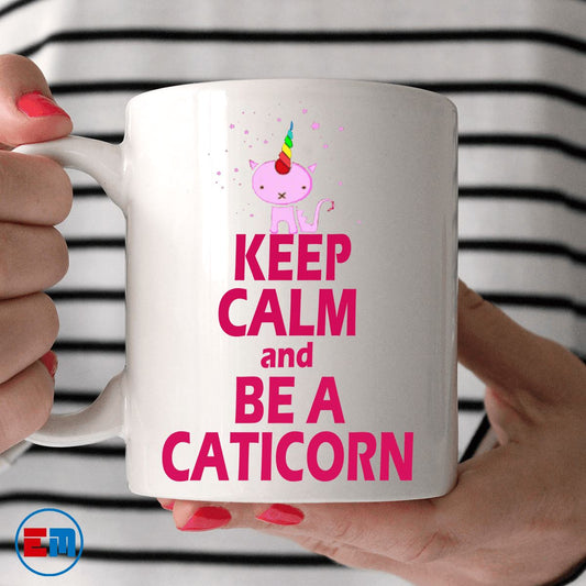Cat Mug - Keep Calm and Be A Caticorn - CatsForLife