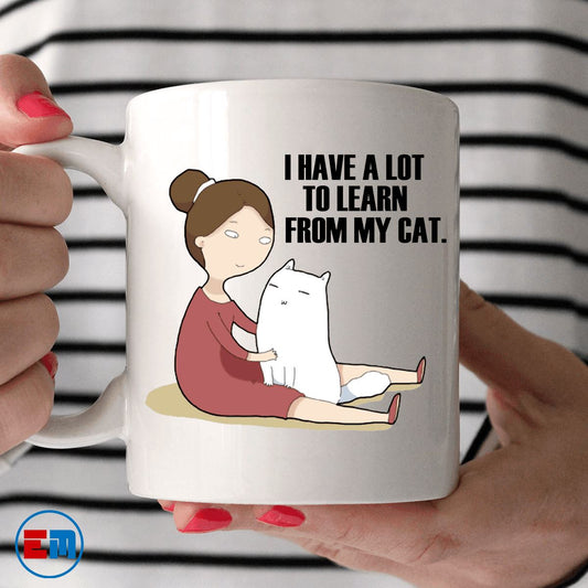 Cat Mug - Learn From My Cat - CatsForLife