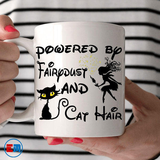 Cat Mug - Powered By Fairy Dust - CatsForLife