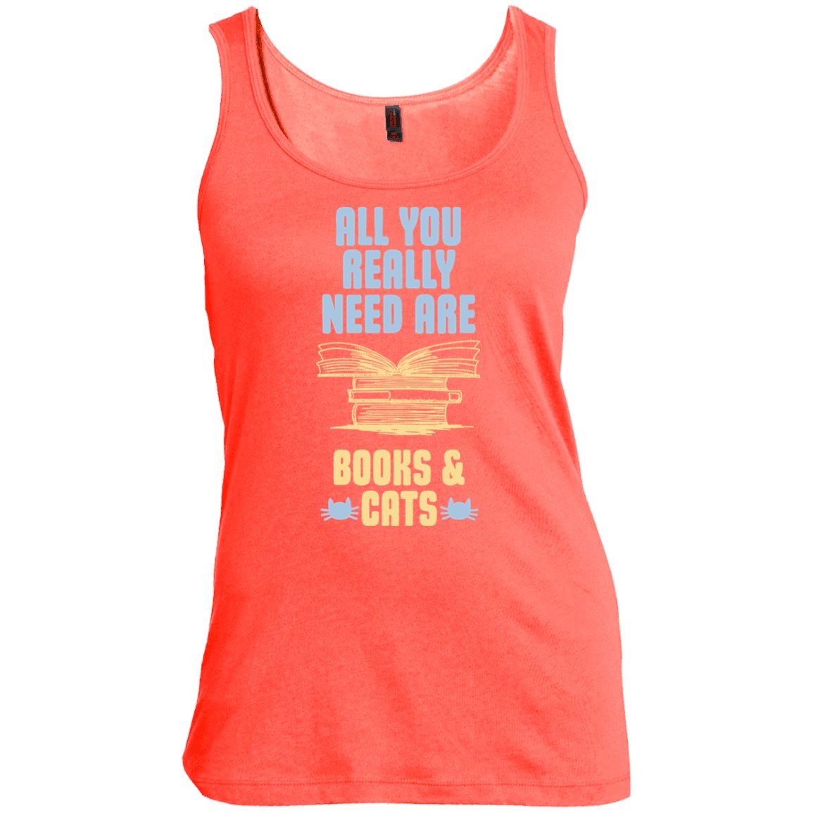 Cat Tee - All You Really Need Are Books & Cats - CatsForLife