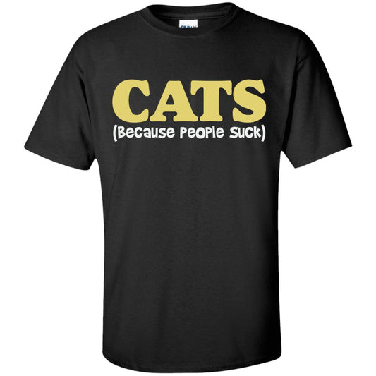 Cat Tee - Because People Suck - CatsForLife