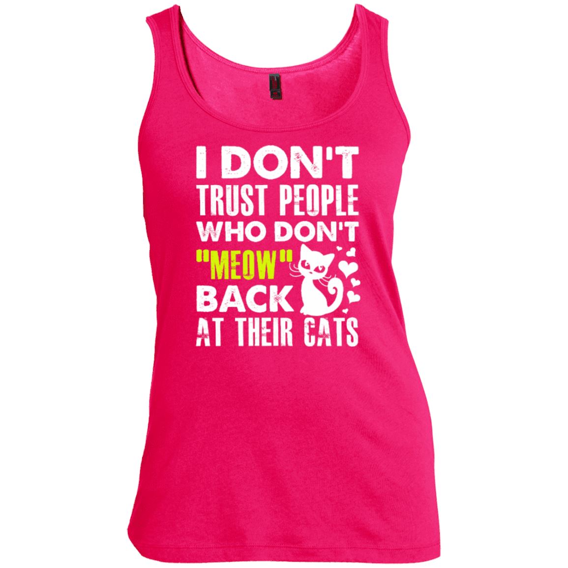 Cat Tee - I Don't Trust People Who Don't Meow Back - CatsForLife