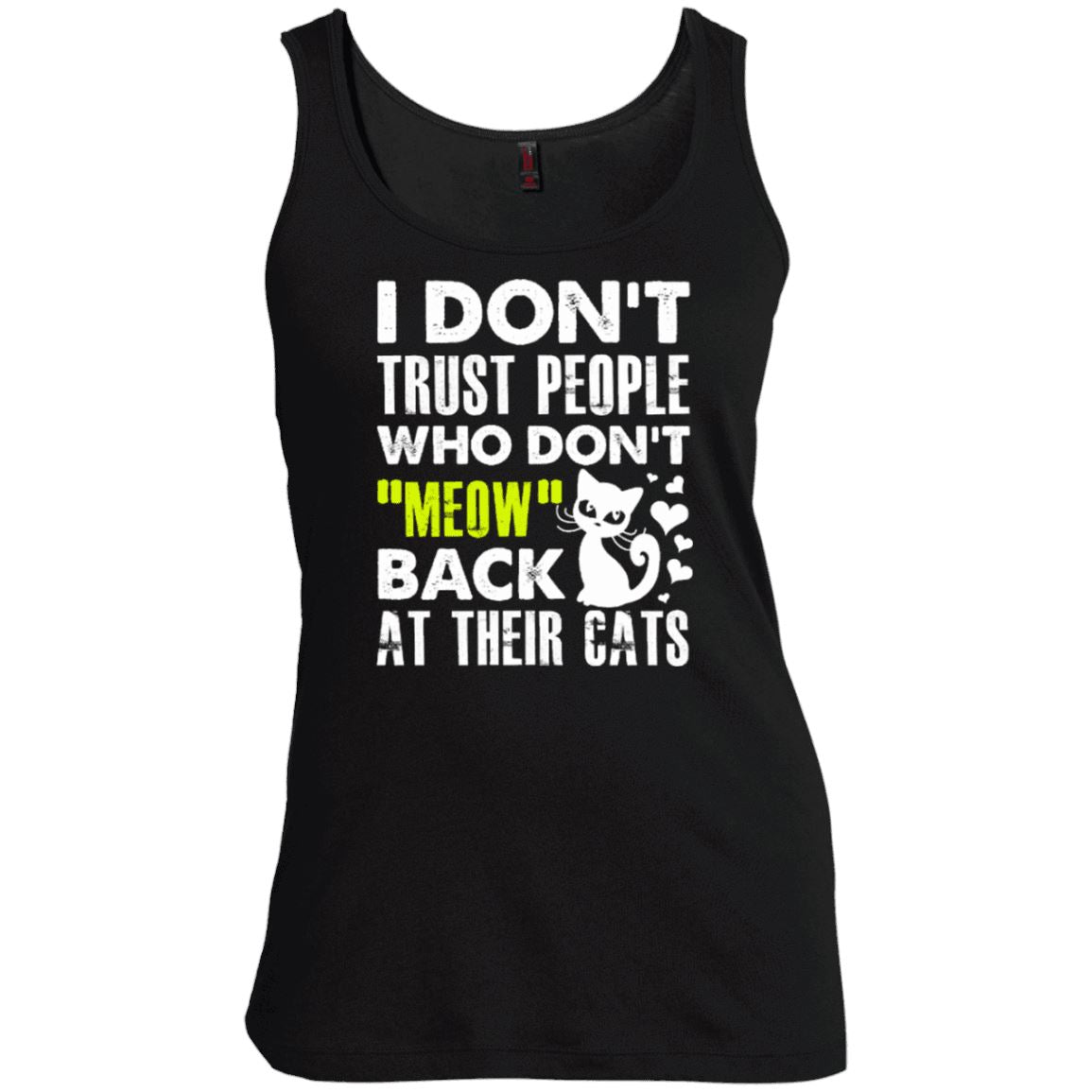 Cat Tee - I Don't Trust People Who Don't Meow Back - CatsForLife