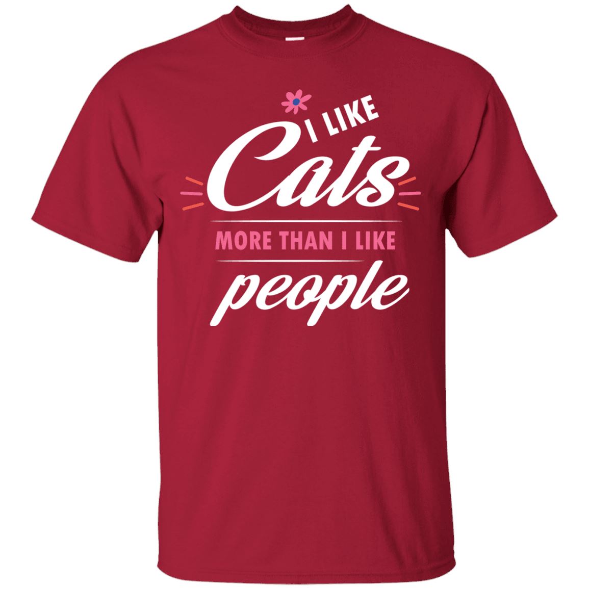 Cat Shirt - I Like Cats More Than People