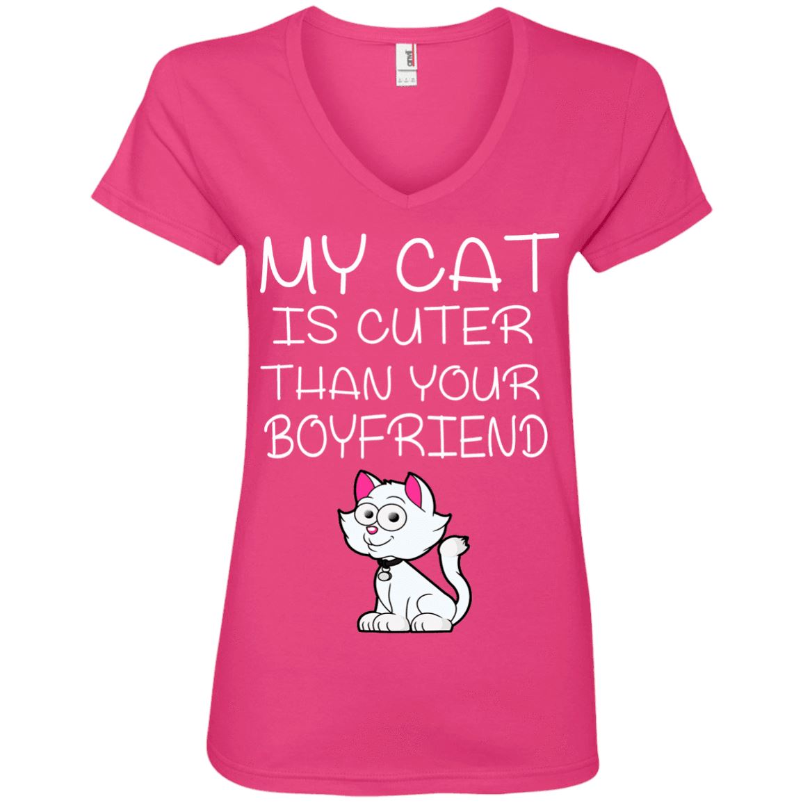 Cat Tee - My Cat Is Cuter Than Your Boyfriend - CatsForLife