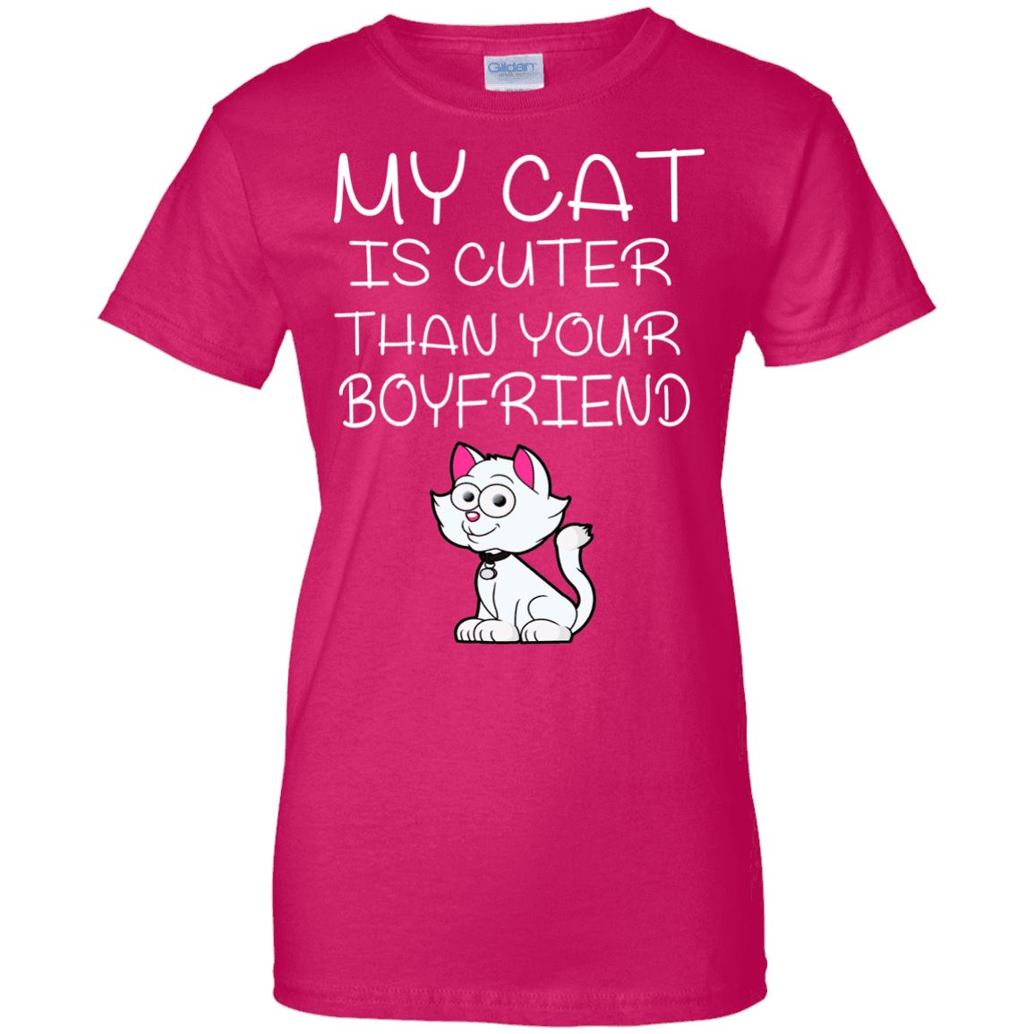 Cat Tee - My Cat Is Cuter Than Your Boyfriend - CatsForLife