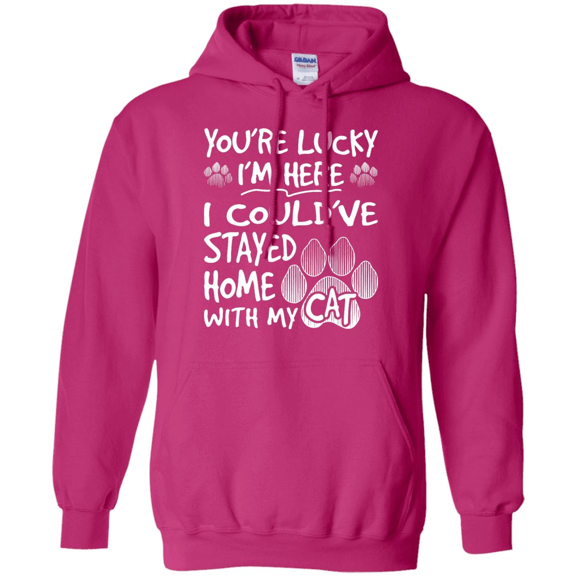 Cat Tee - You're Lucky I'm Here - CatsForLife