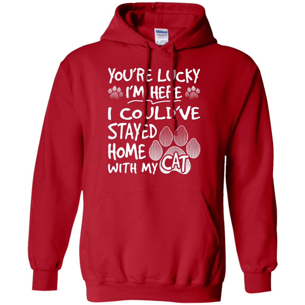 Cat Tee - You're Lucky I'm Here - CatsForLife