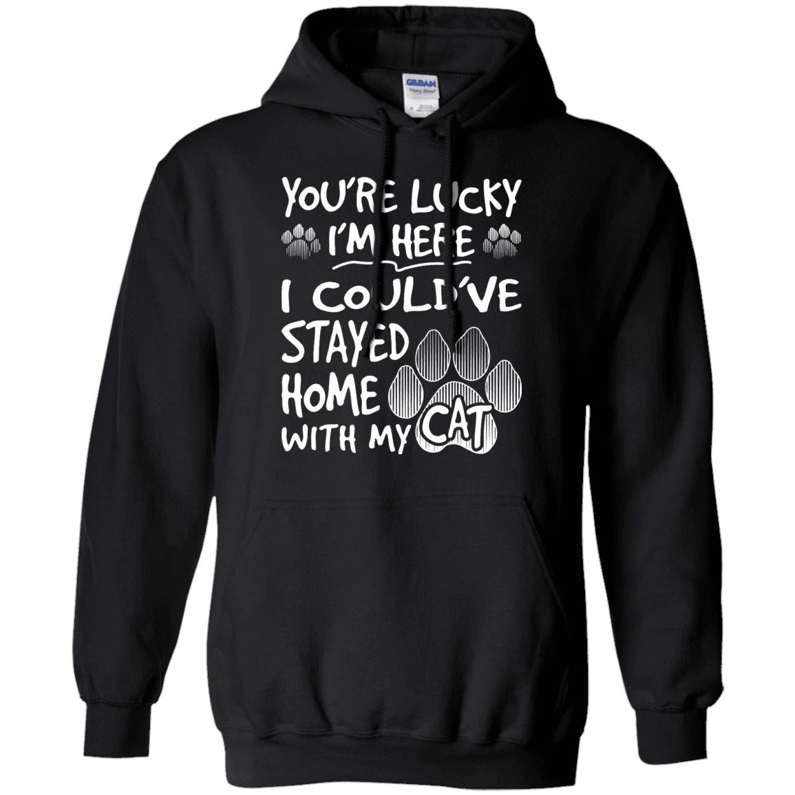 Cat Tee - You're Lucky I'm Here - CatsForLife