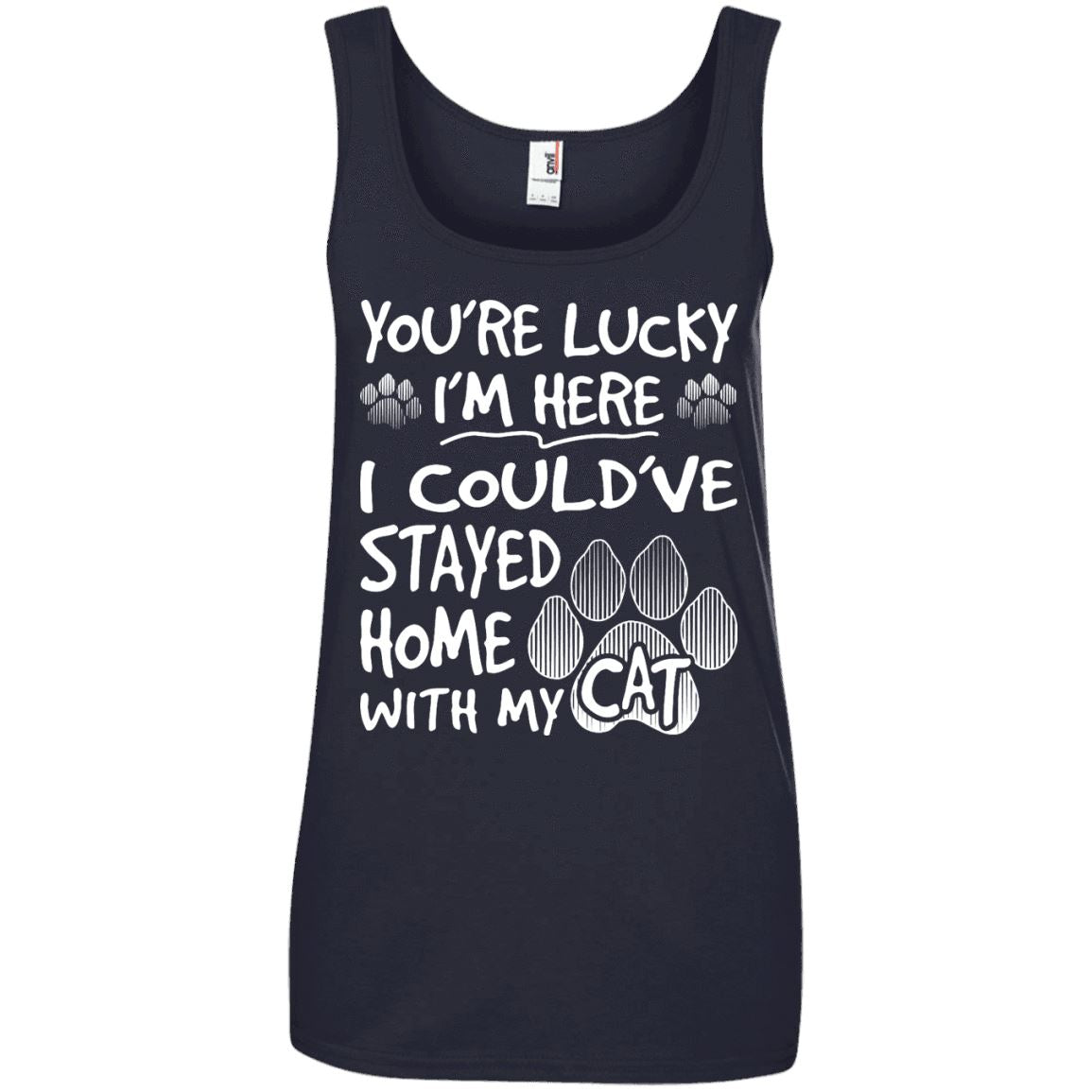 Cat Tee - You're Lucky I'm Here - CatsForLife