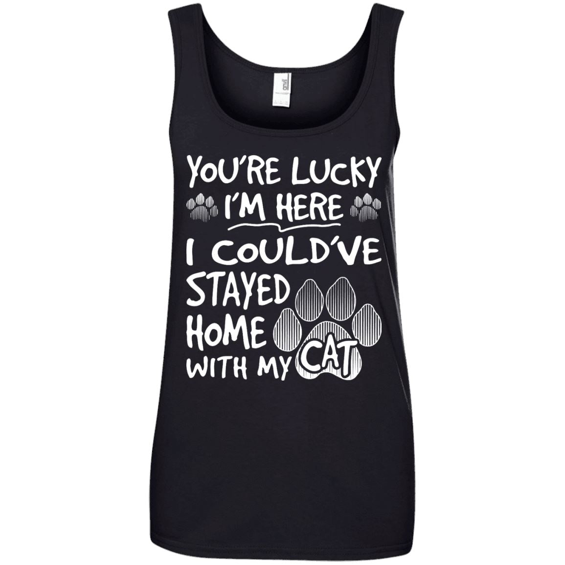 Cat Tee - You're Lucky I'm Here - CatsForLife