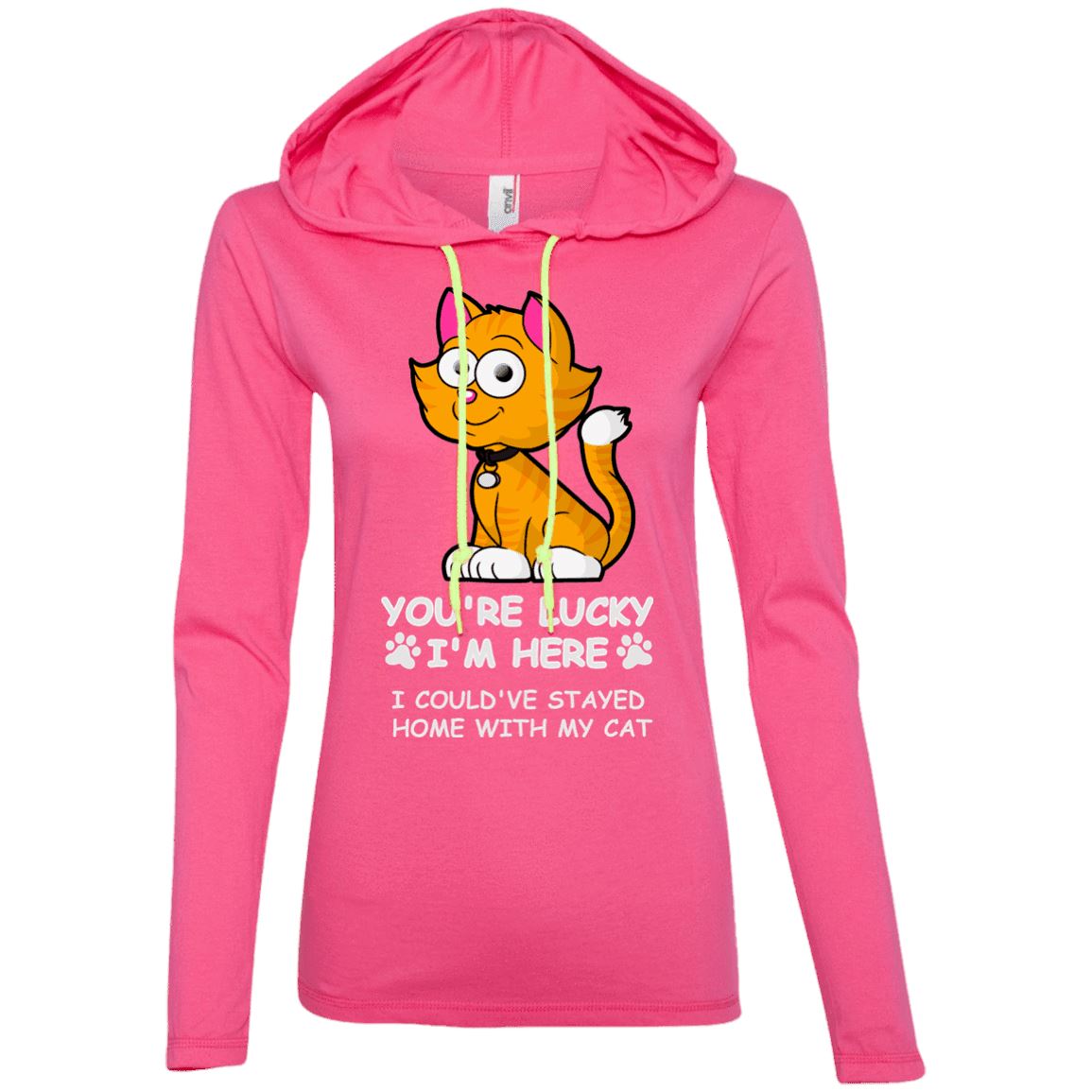 Cat Tee - You're Lucky I'm Here, I Could Have Stay Home With My Cat - CatsForLife